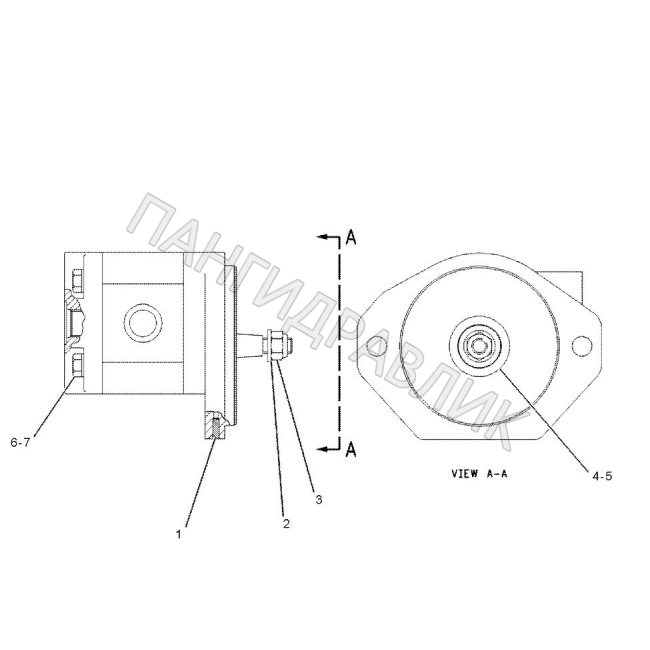 Гидравлический насос CAT 155-9925 (CAT 155-9915) Pump GP-PISTON Linde BPV100-01R
