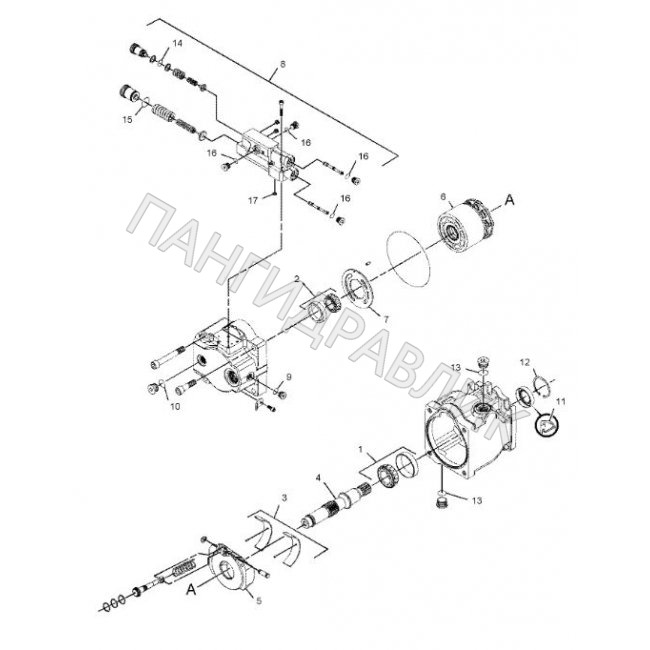 Гидравлический насос CAT 247-7867 Caterpillar 422E