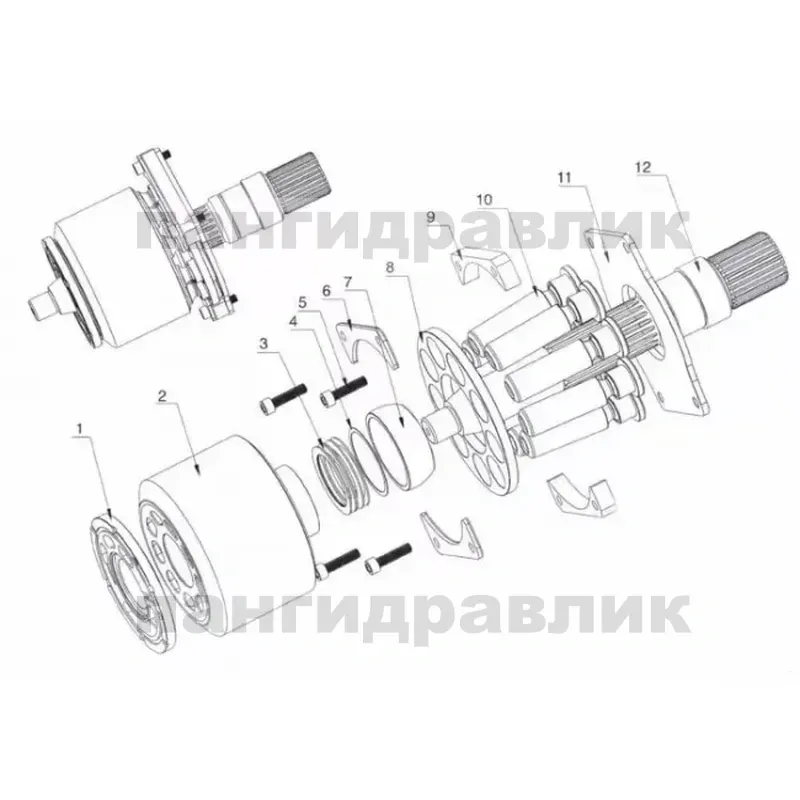 Bosch Rexroth R902481559 CYLINDER MB HA4VS 250K/30