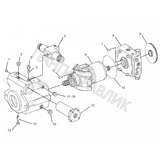 Гидравлический насос CAT 270-3949 PUMP GP-PISTON -VIBRATORY