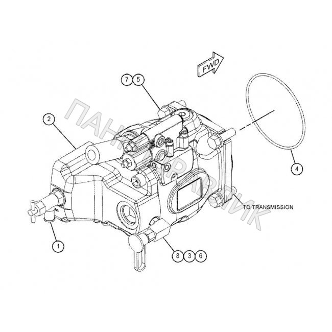 Гидравлический насос CAT 455-7978 Экскаватор-погрузчик Caterpillar 428F2