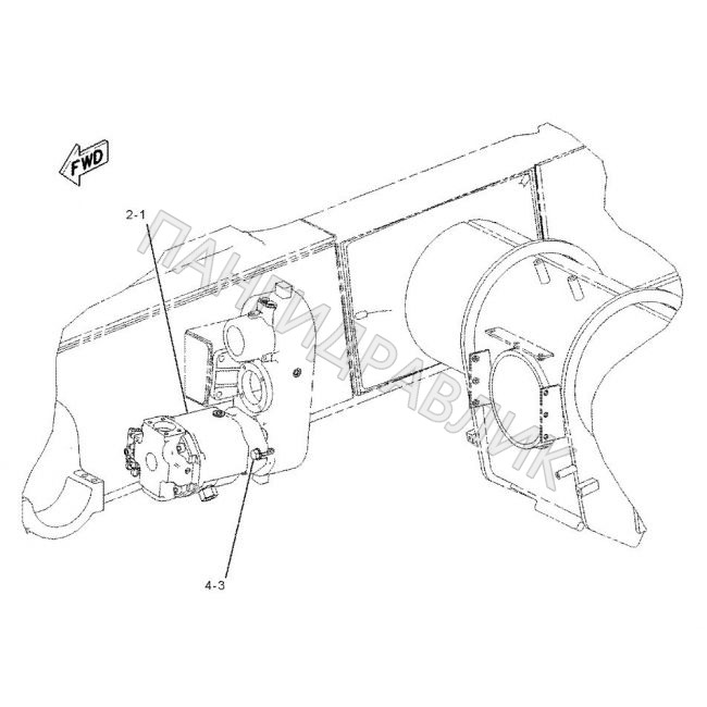 Гидравлический насос CAT 219-1965 STEERING 776D, 777D TRUCK